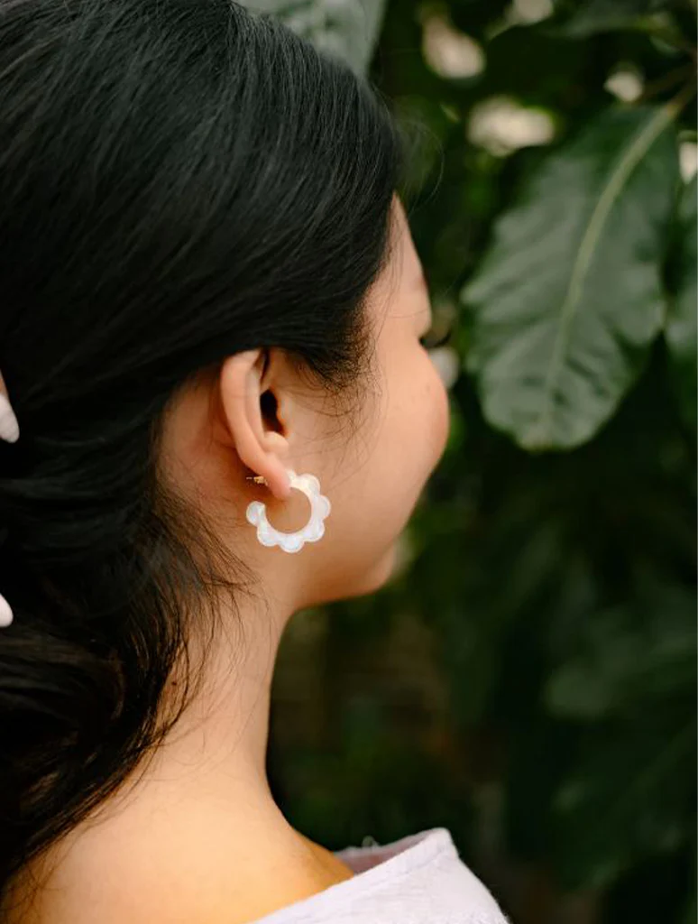 Floral Mini Hoops - Image 3