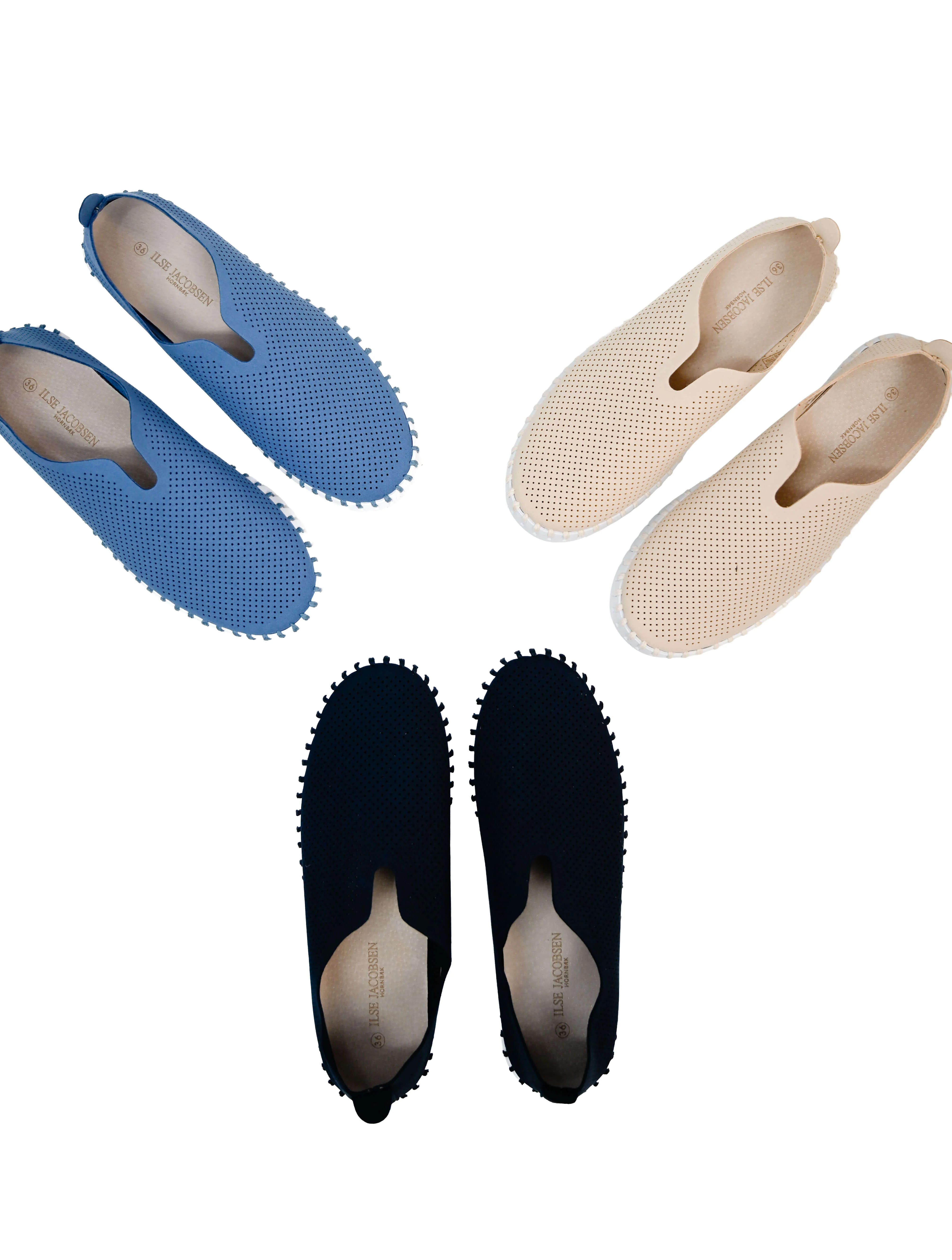 Ilse Jacobsen Tulip 0001 Perforated Slip-On Sneaker (Final Sale)* - Image 12