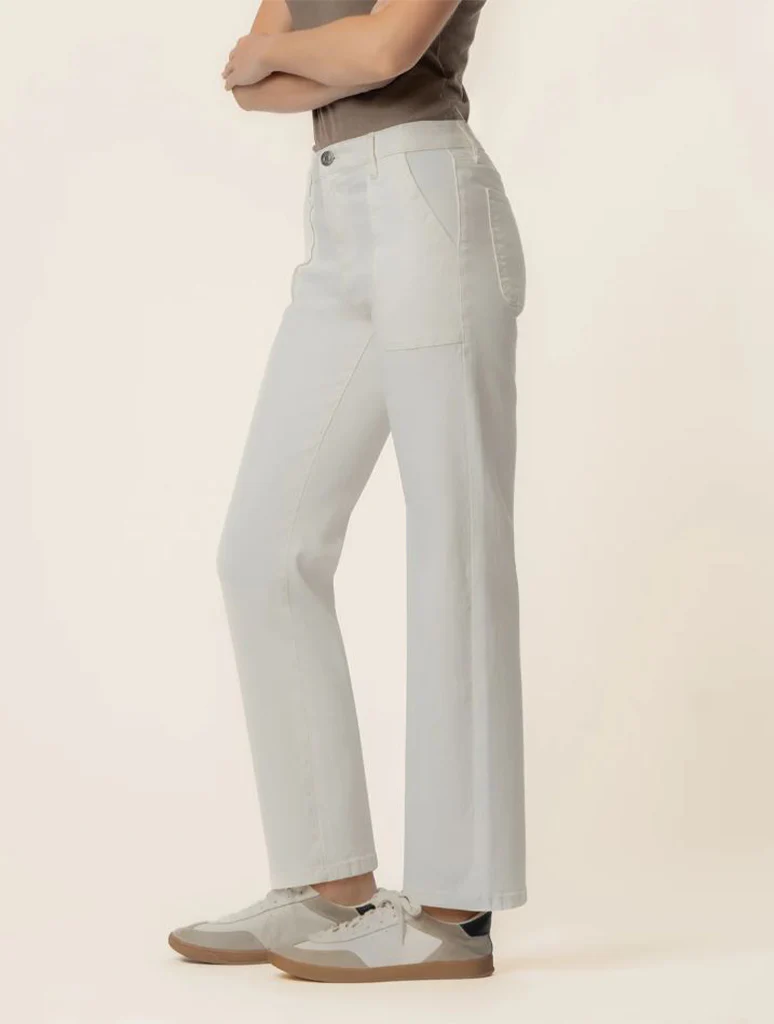 Kut From The Kloth Avery High Rise Easy Straight Leg Jean with Pork Chop Pocket - Image 2