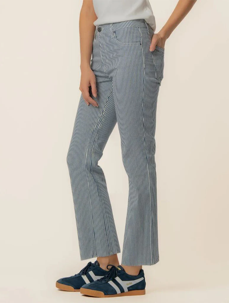 Kut From The Kloth Kelsey High Rise Fab Ab Ankle Flare Inset Leg Pants - Image 2