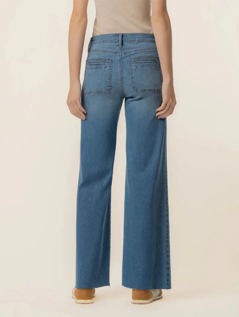 Kut From The Kloth Meg High Rise Wide Leg Patch Pocket - Image 3