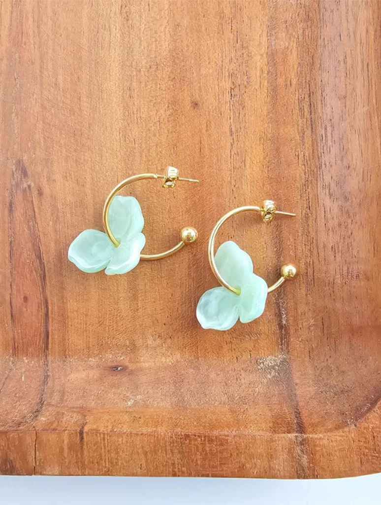 Magnolia Hoop Earrings - Image 6