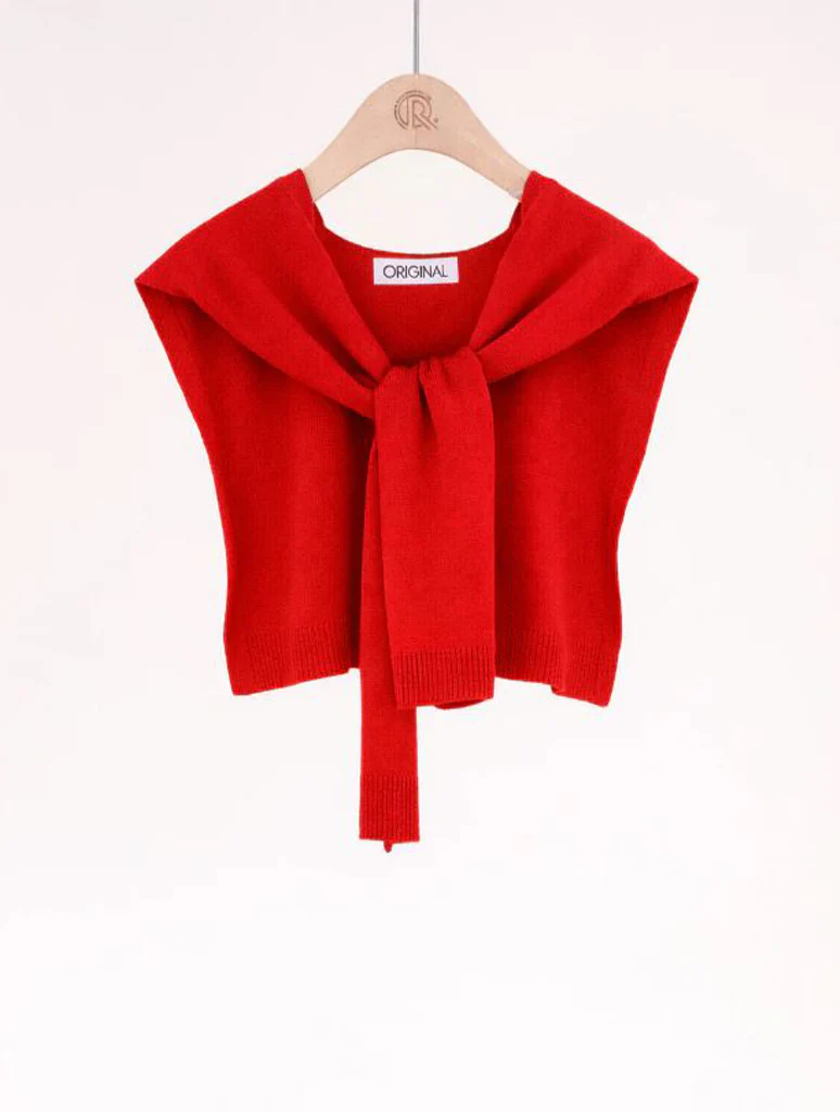 Preppy Mock Neck Sweater Wrap - Image 6