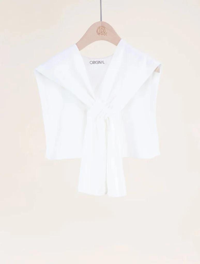 Preppy Mock Neck Sweater Wrap - Image 7
