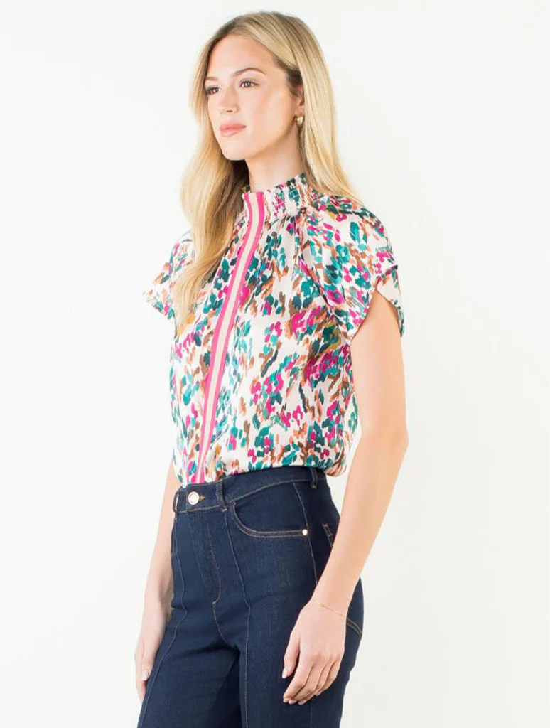 Short Sleeve Print Top - Image 2