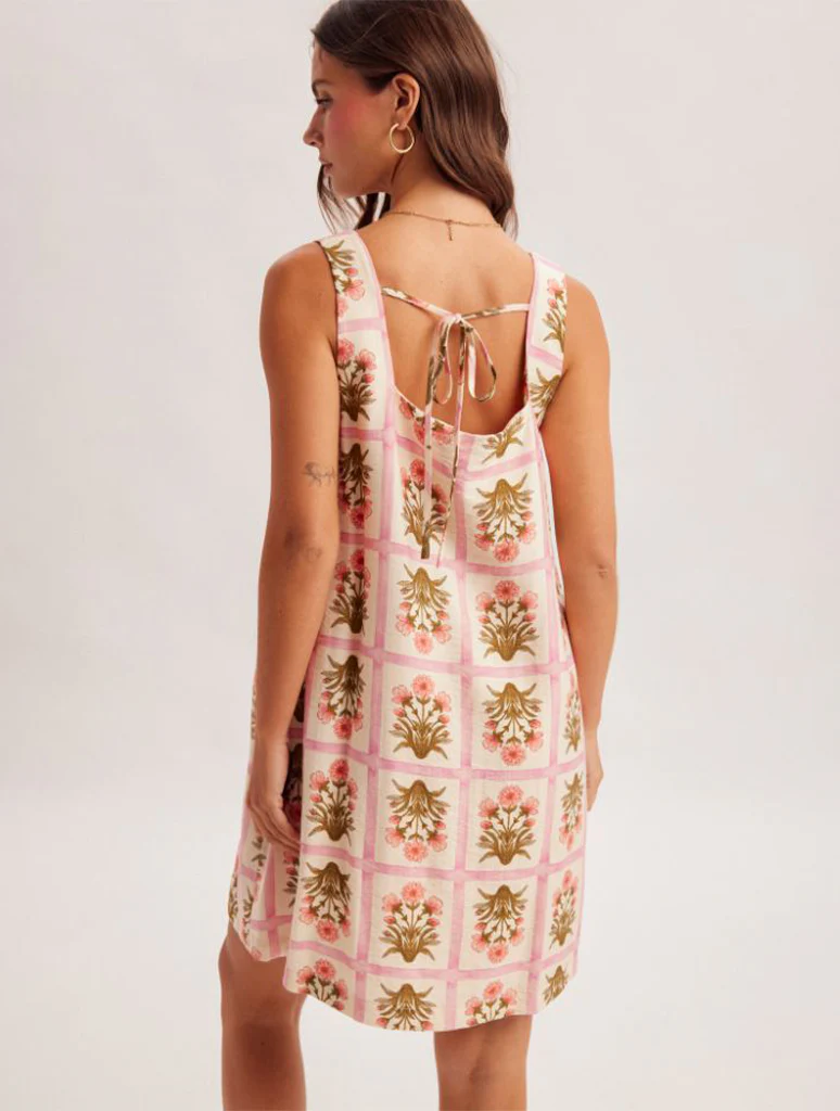 Square Neck Mini Shift Dress - Image 3