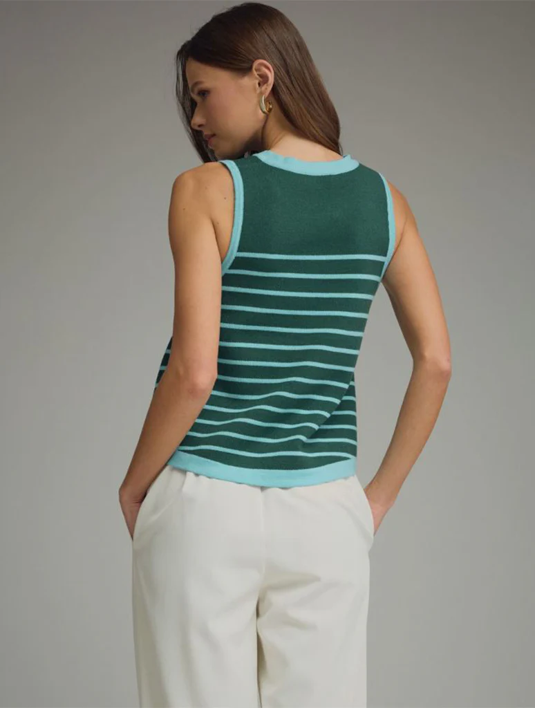 Striped Knit Tank Top - Image 3