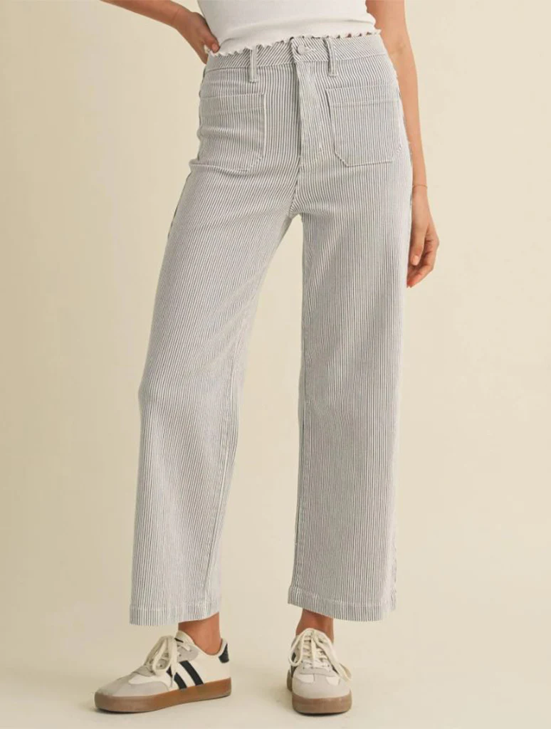 The Patch Pocket Wide Leg Jean