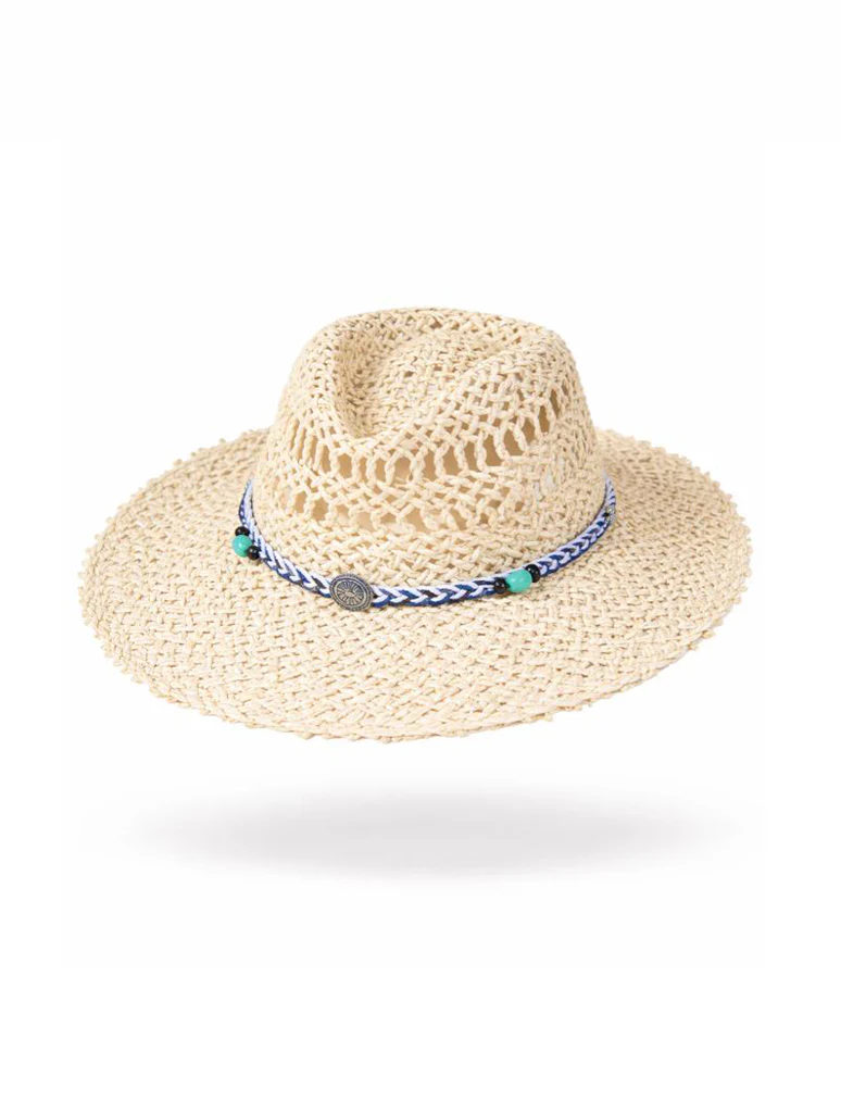Turquoise Gem Band Teardrop Hat