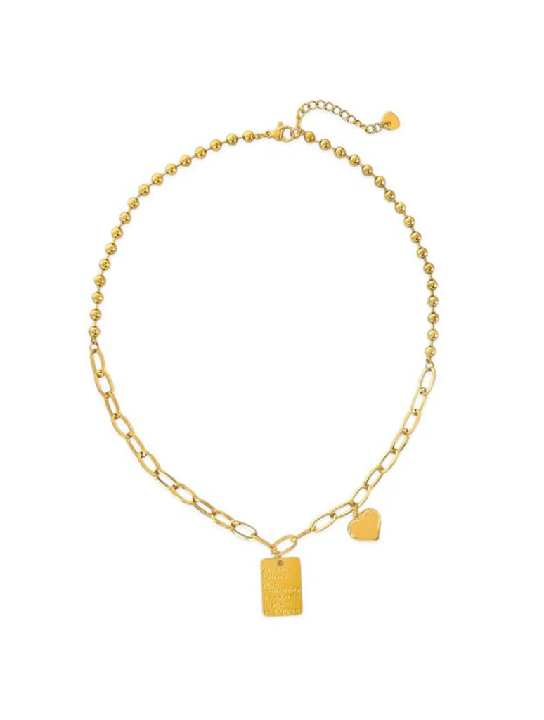Water Resistant "Always Believe that Something Wonderful is About to Happen" Necklace