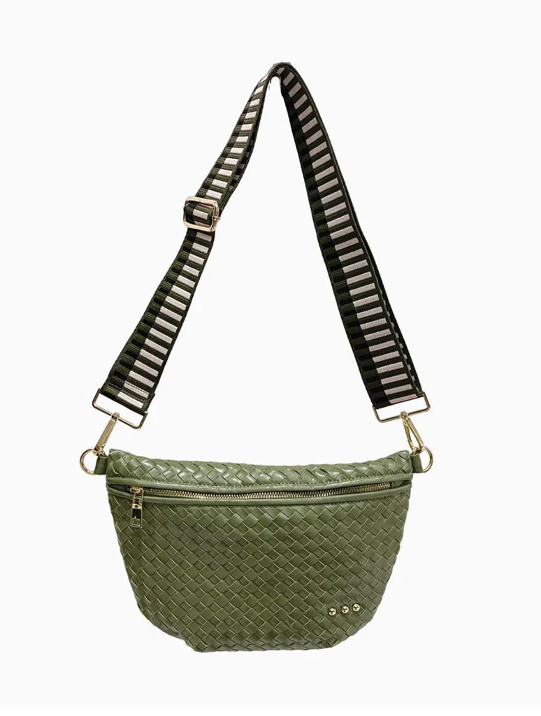 Westlyn Woven Bum Bag with Studded Detail - Image 34
